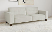 Deerhurst - Upholstered Track Arm Tufted Sofa - Greige - JaxCo Furniture