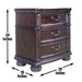 Monte Carlo - Nightstand - Dark Brown - JaxCo Furniture