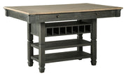 Tyler - Black / Gray - Rectangular Dining Room Counter Table - JaxCo Furniture