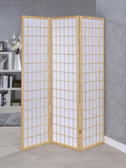 Carrie - 3-Panel Room Divider Folding Shoji Screen - JaxCo Furniture