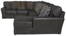 Denali - Italian Leather Match Sectional - JaxCo Furniture