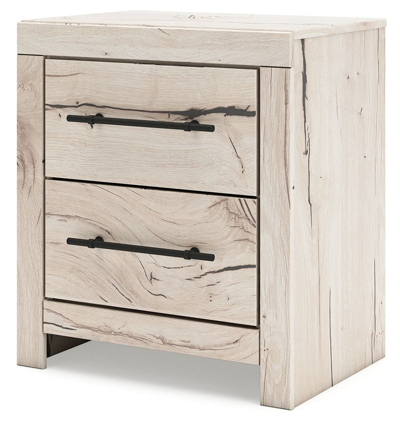 Lawroy - Light Natural - Two Drawer Night Stand - JaxCo Furniture