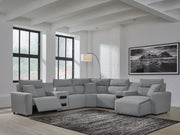 ModMax II - Salt And Pepper - Reclining Sectional - JaxCo Furniture