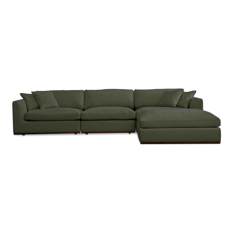 Rue - Lounge Modular Sectional - Deep Green - JaxCo Furniture