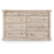 Adelaide - 9 Drawer Dresser - Natural White - JaxCo Furniture