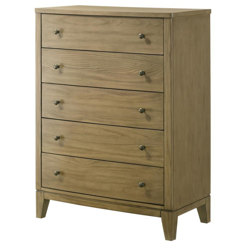 Granada - 5-Drawer Bedroom Chest Of Drawers - Natural Pine - JaxCo Furniture