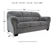 Allmaxx - Pewter - Sofa - JaxCo Furniture