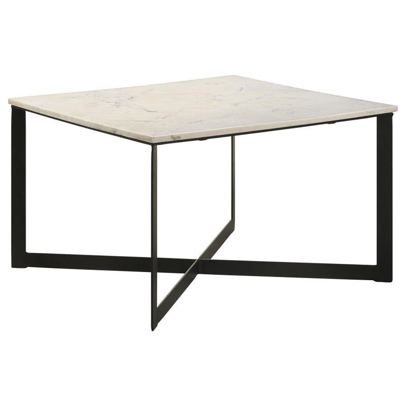 Tobin - Square Marble Top Table - JaxCo Furniture