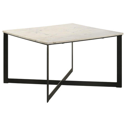 Tobin - Square Marble Top Table - JaxCo Furniture