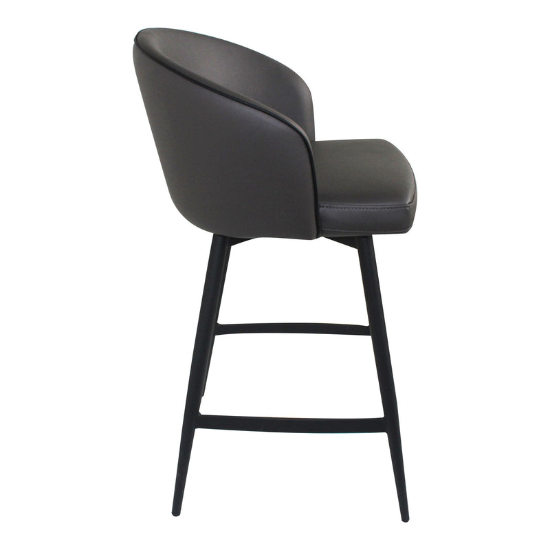 Webber - Swivel Counter Stool - Charcoal - JaxCo Furniture