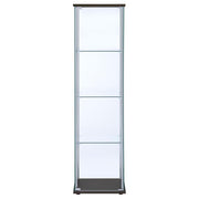 Bellatrix - 4-Shelf Clear Glass Curio Cabinet - JaxCo Furniture
