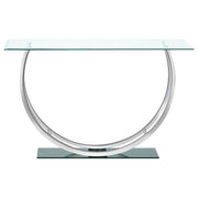Danville - Rectangular U-Shaped Glass Top Table - JaxCo Furniture