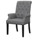 Alana - Fabric Upholstered Dining Arm Chair - Gray - JaxCo Furniture