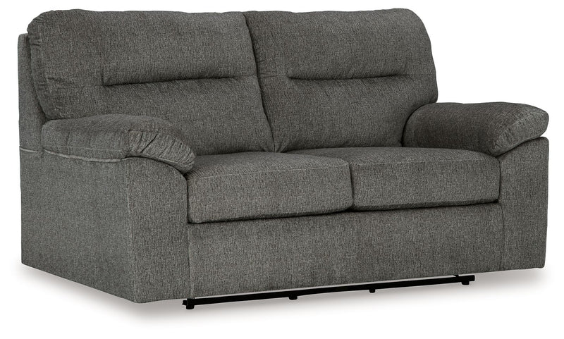 Bindura - Mineral - Glider Loveseat - JaxCo Furniture