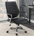 Chase - Upholstered Adjustable Home Office Desk Chair - Black - JaxCo Furniture