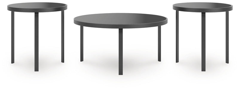 Dorylin - Black - Occasional Table Set (Set of 3) - JaxCo Furniture