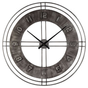 Ana - Antique Gray - Wall Clock - JaxCo Furniture