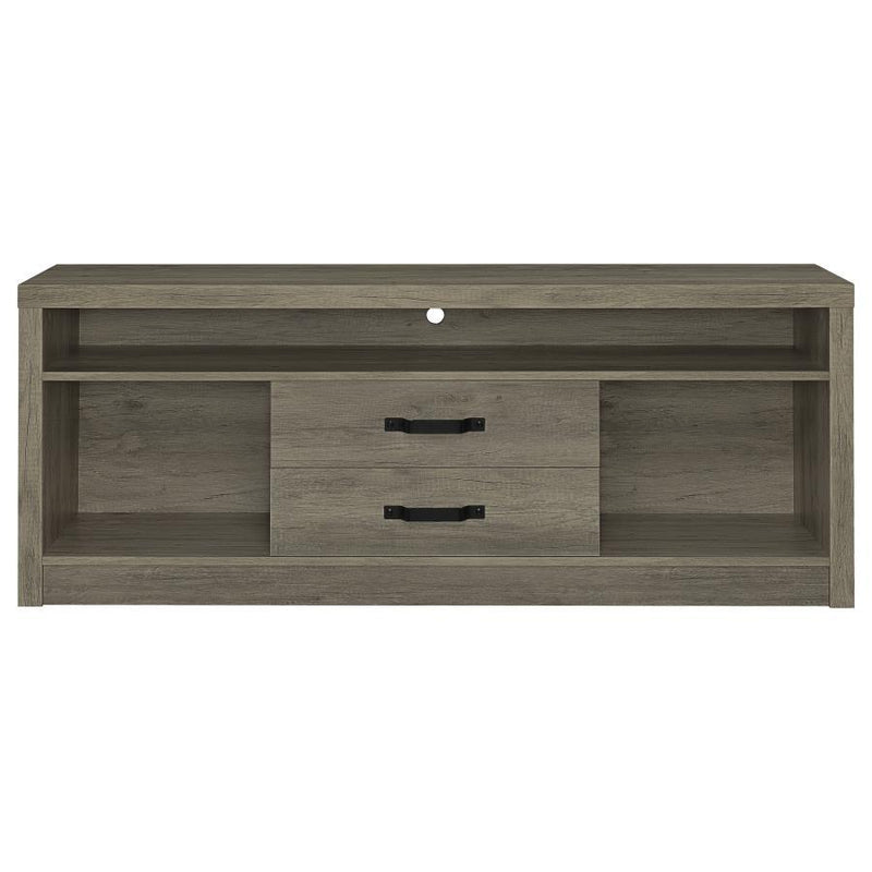 Burke - 3 Piece TV Entertainment Center - Gray Driftwood - JaxCo Furniture