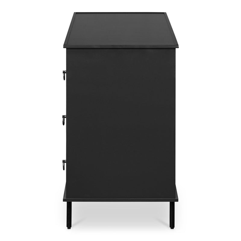 Reagan - 6 Drawer Dresser - Black - JaxCo Furniture
