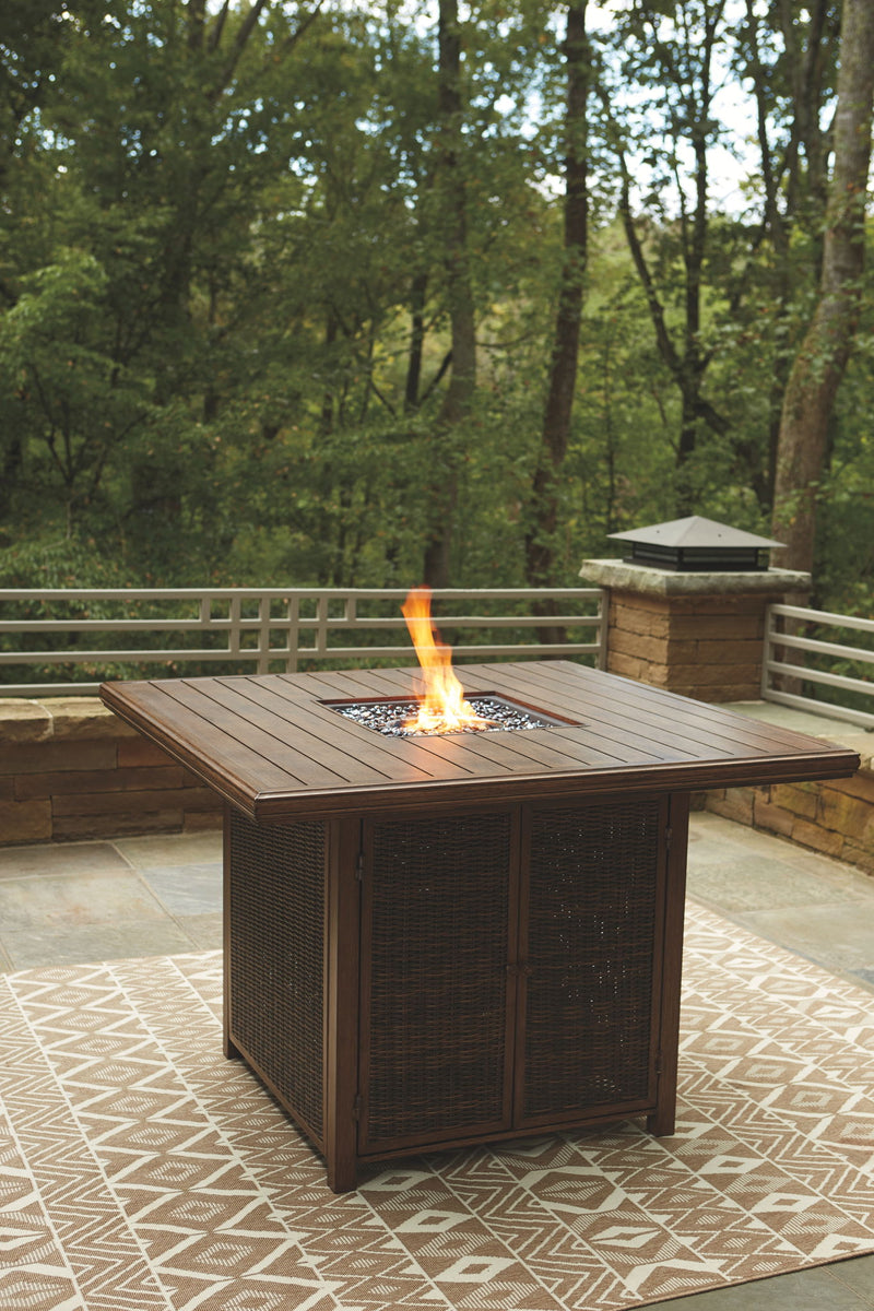 Paradise Trail - Outdoor Fire Pit Table Set - JaxCo Furniture