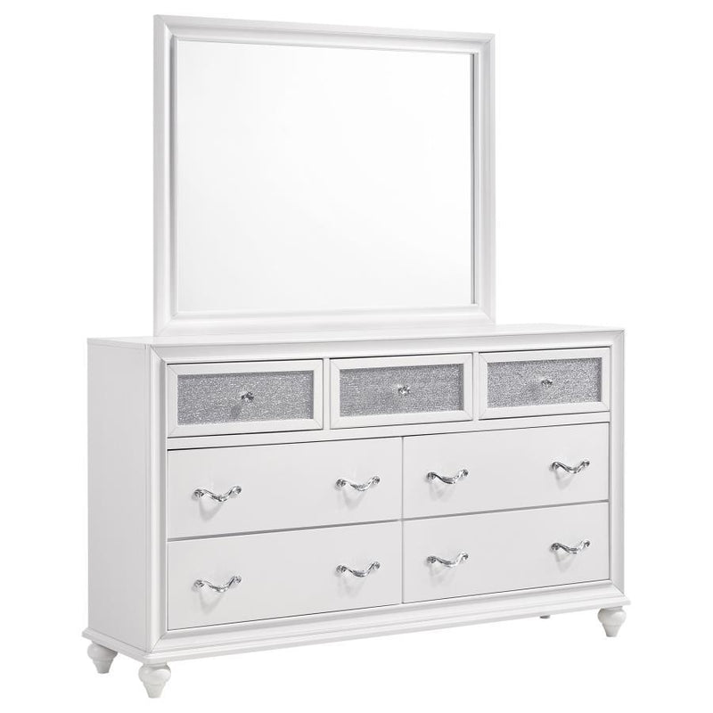 Barzini - 7-drawer Dresser With Mirror - JaxCo Furniture