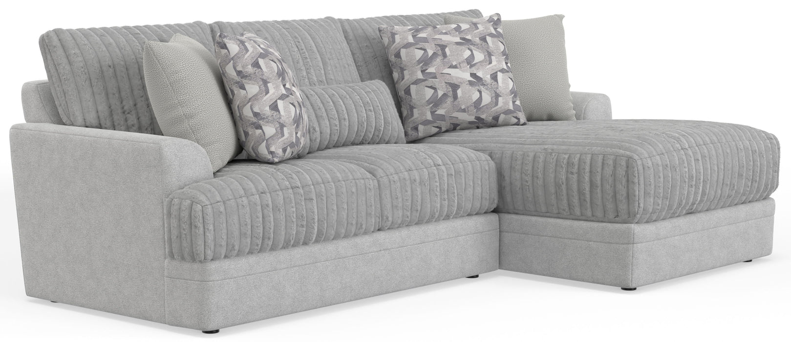 Titan - Sectional With Comfort Coil Seating And Accent Pillows - JaxCo Furniture