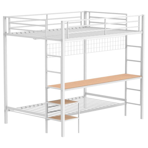 Campus - Metal Workstation Bunk Bed - JaxCo Furniture