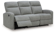 Gauntlet - Sterling - Reclining Sofa - JaxCo Furniture