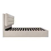 Sebastion - King Storage Bed - Cream - JaxCo Furniture