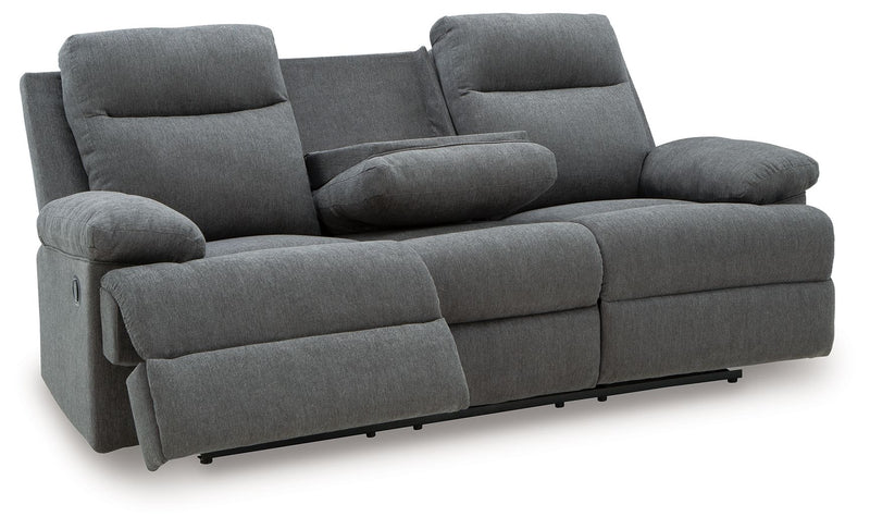 Side-Swipe - Reclining Sofa With Drop Down Table - JaxCo Furniture
