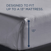 Linens - Tempur Luxe Egyptian Cotton Sheet Set - Silver Mist - JaxCo Furniture