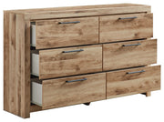 Hyanna - Tan Brown - Six Drawer Dresser - JaxCo Furniture