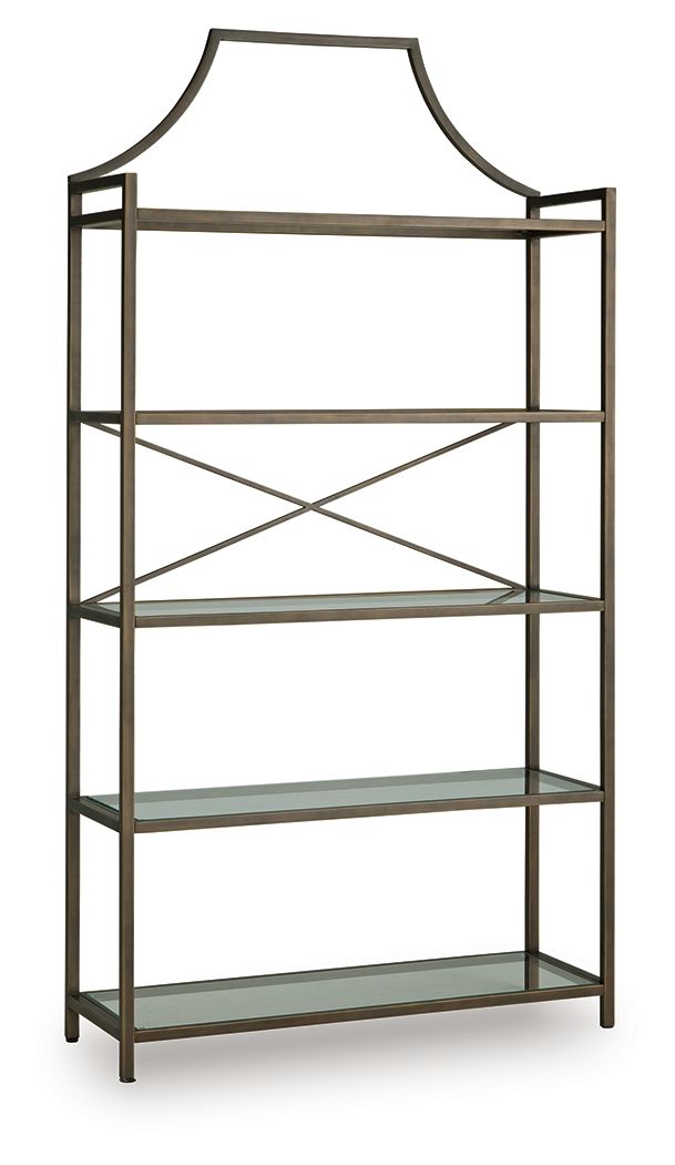 Bernonly - Antique Bronze Finish - Bookcase - JaxCo Furniture