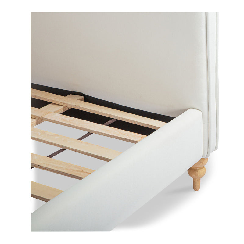 Jacqueline - King Panel Bed - White - JaxCo Furniture