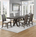 Riverdale - 7 Piece Dining Set (Black Dining Table, 6 Side Chairs) - Black - JaxCo Furniture