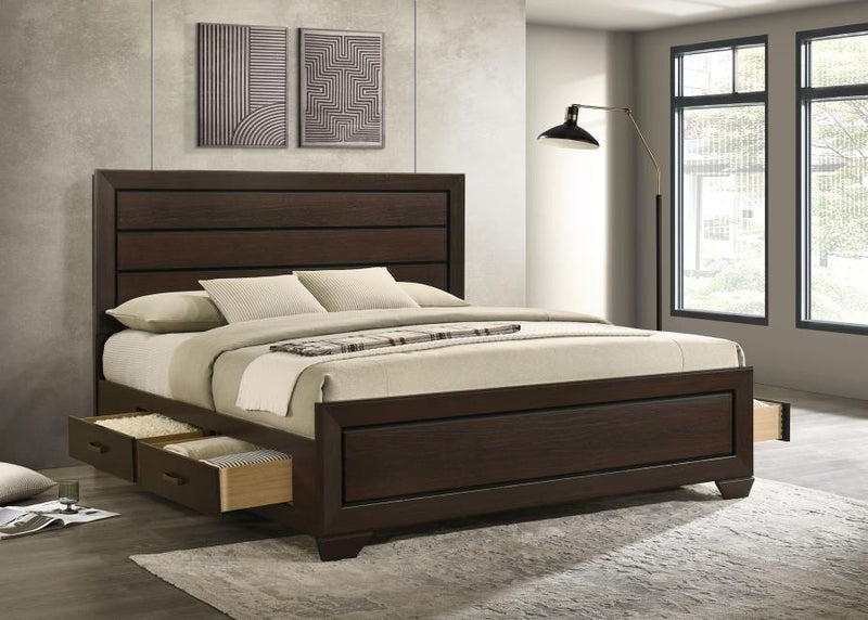 Kauffman - Wood Storage Panel Bed - JaxCo Furniture