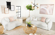 Isabella - Faux Sheepskin Upholstered Sofa Set - JaxCo Furniture