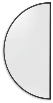 Denlow - Black - Accent Mirror - JaxCo Furniture