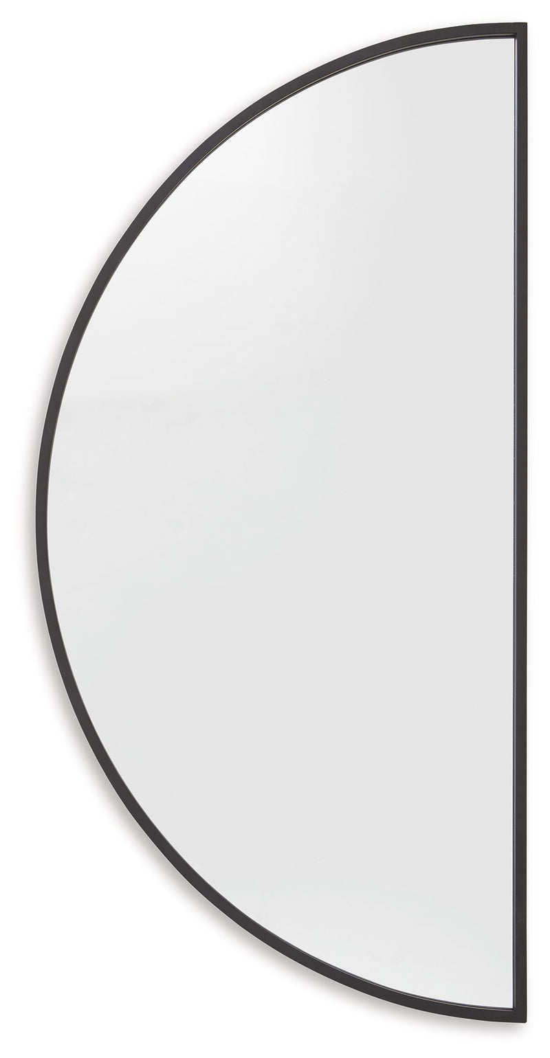 Denlow - Black - Accent Mirror - JaxCo Furniture