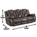 Oportuna - Reclining Living Room Set - JaxCo Furniture