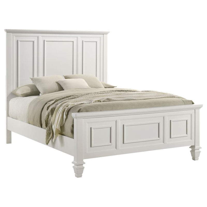 Sandy Beach - Panel Bed with High Headboard - JaxCo Furniture