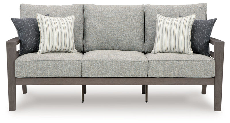 Hillside Barn - Gray / Brown - Sofa With Cushion - JaxCo Furniture