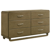 Amsbury - 6-Drawer Dresser Cabinet - Nutmeg - JaxCo Furniture