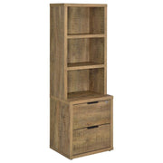 Westpark - 3-Shelf Bookcase USB And Lockable Drawer - JaxCo Furniture
