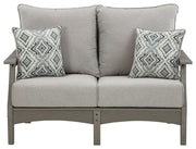 Visola - Gray - Loveseat w/Cushion - JaxCo Furniture