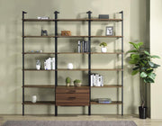 Owens - 3 Piece Wall Mounted Bookshelf Set - Walnut - JaxCo Furniture