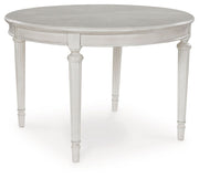 Montelaine - Antique White - Oval Dining Room Extension Table - JaxCo Furniture