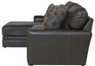 Denali - Italian Leather Match Sectional - JaxCo Furniture