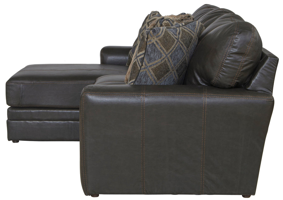 Denali - Italian Leather Match Sectional - JaxCo Furniture