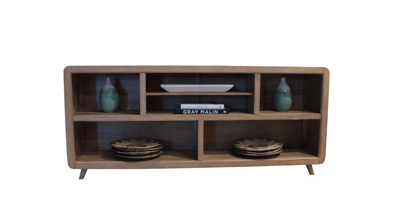 Escape - Open Multi-Purpose Console - Glazed Natural Oak - JaxCo Furniture